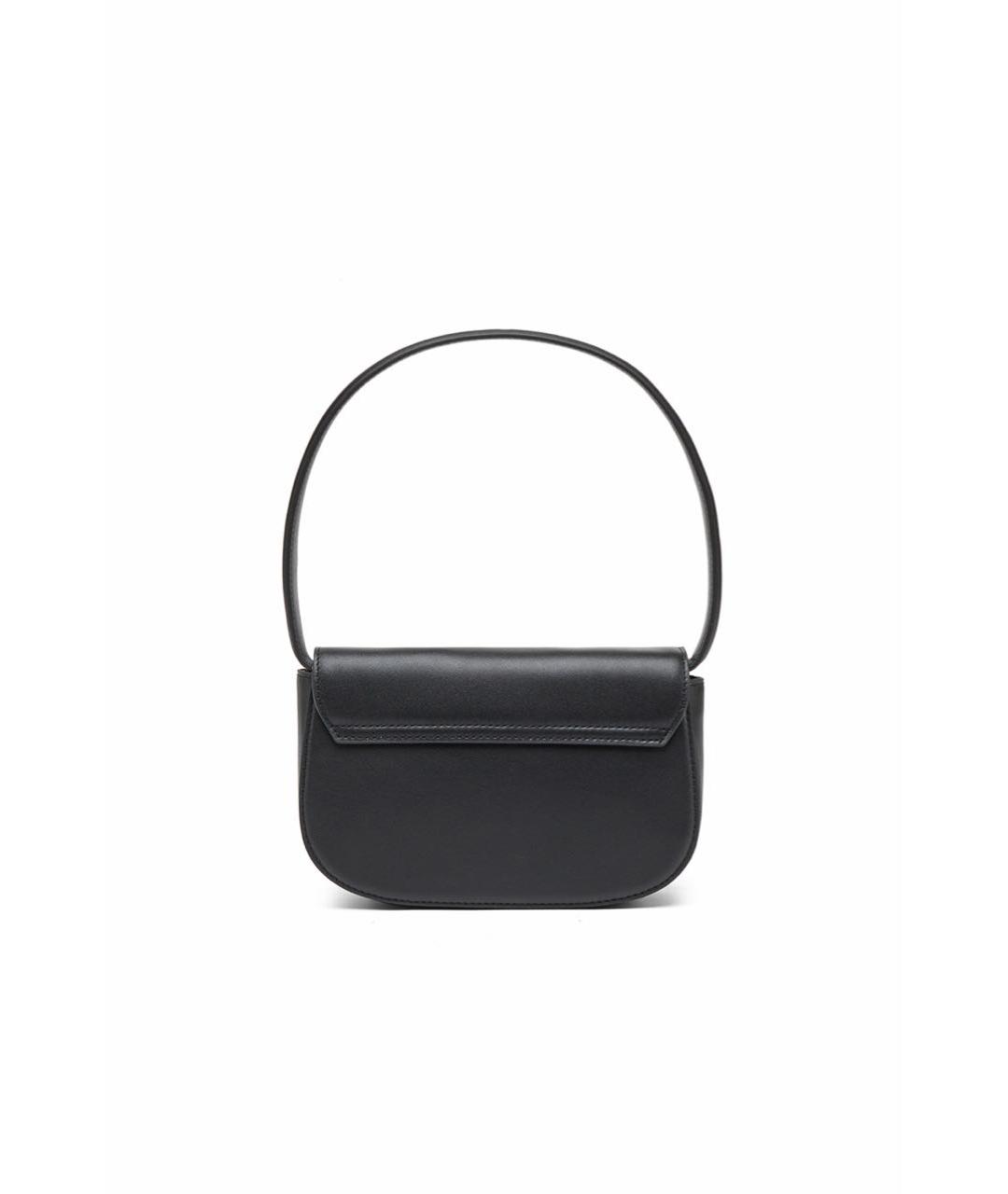 DIESEL Черная кожаная сумка через плечо, фото 3