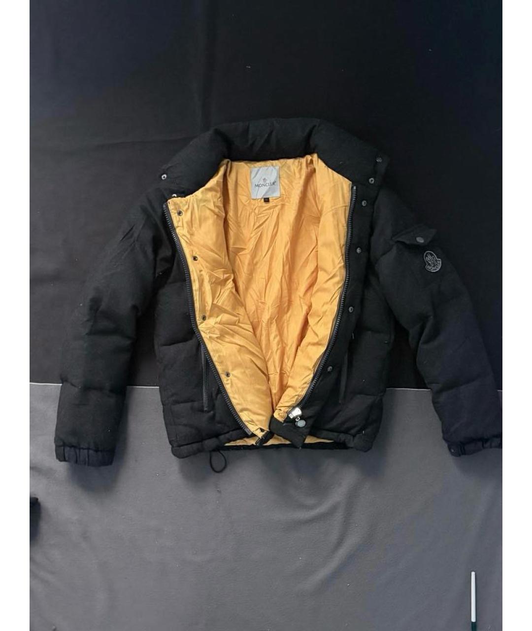 MONCLER Серый полиамидовый пуховик, фото 5