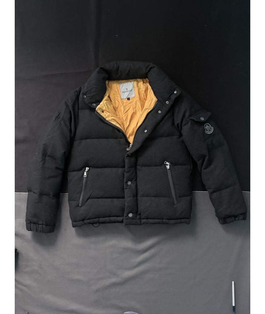 MONCLER Серый полиамидовый пуховик, фото 4