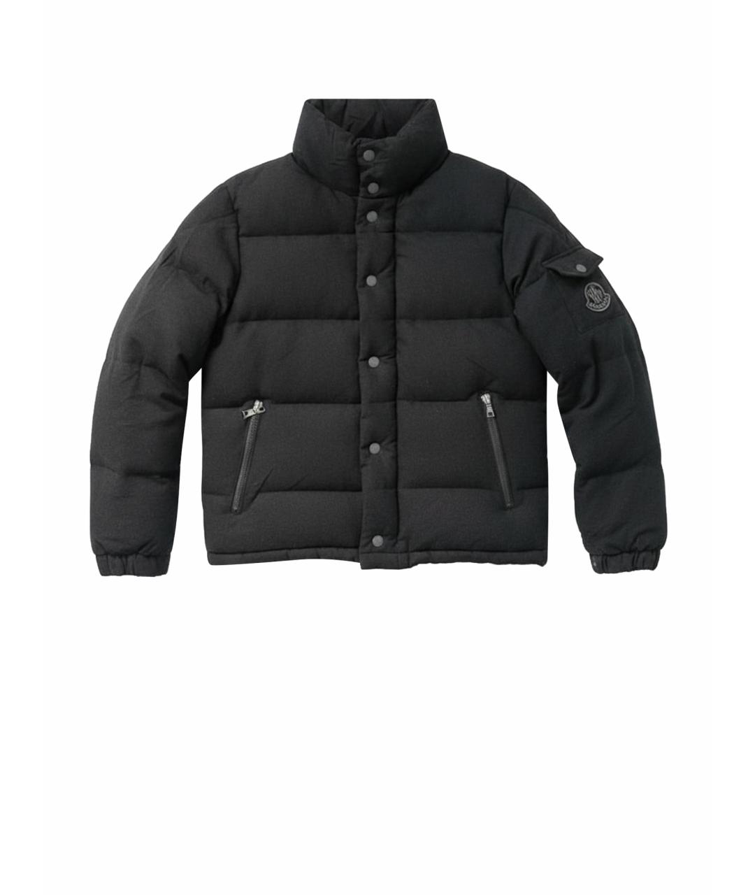 MONCLER Серый полиамидовый пуховик, фото 9