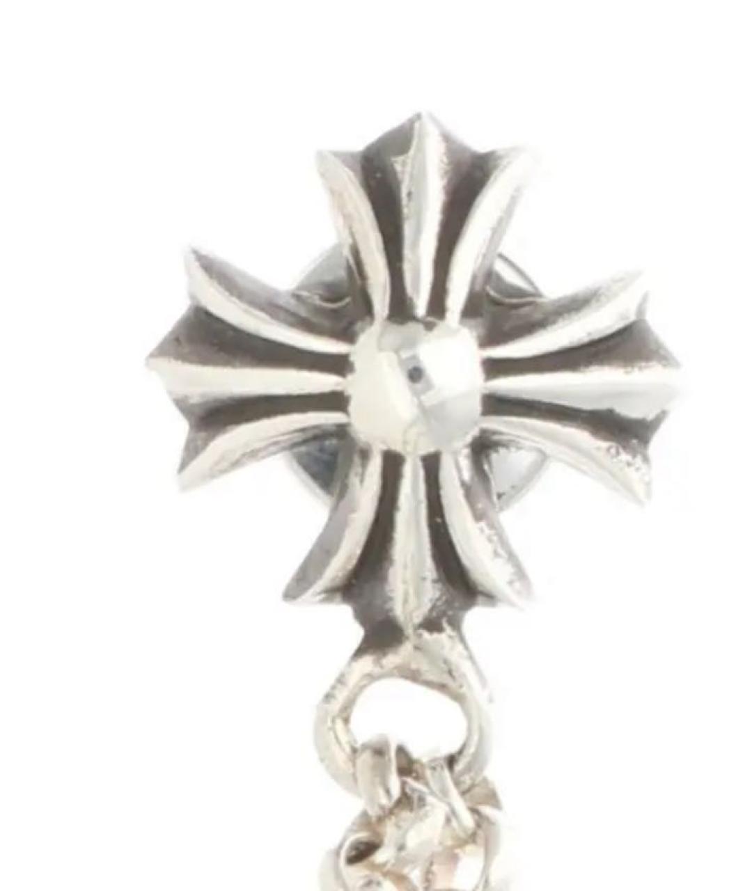 CHROME HEARTS Серебряные серебряные серьги, фото 2