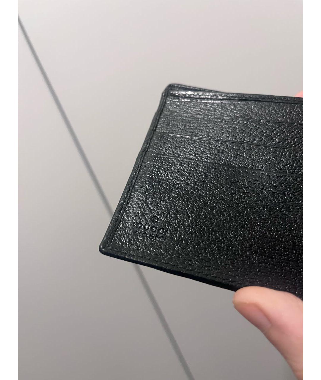 GUCCI Черный кожаный кошелек, фото 3