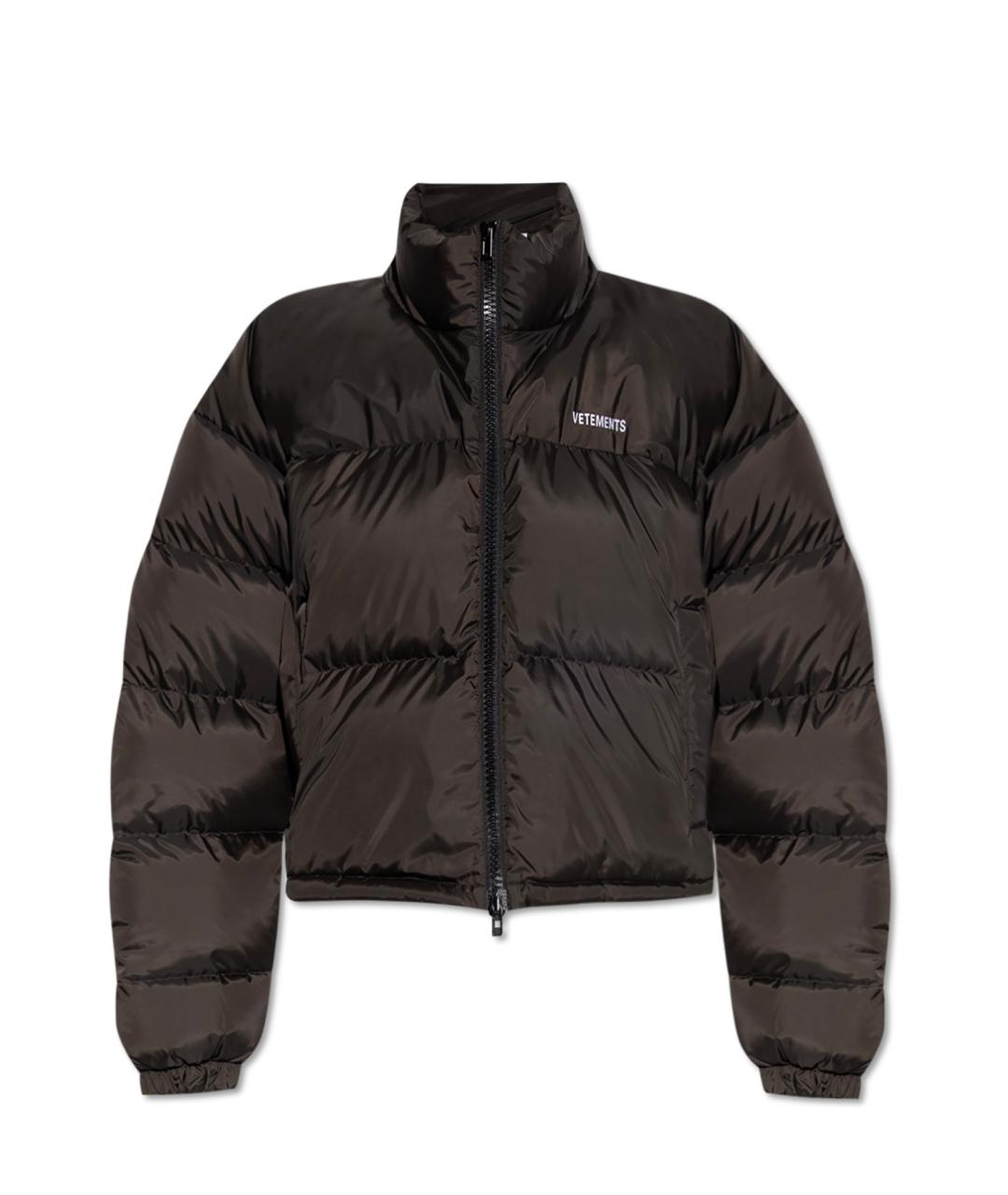 VETEMENTS Черный полиэстеровый пуховик, фото 5