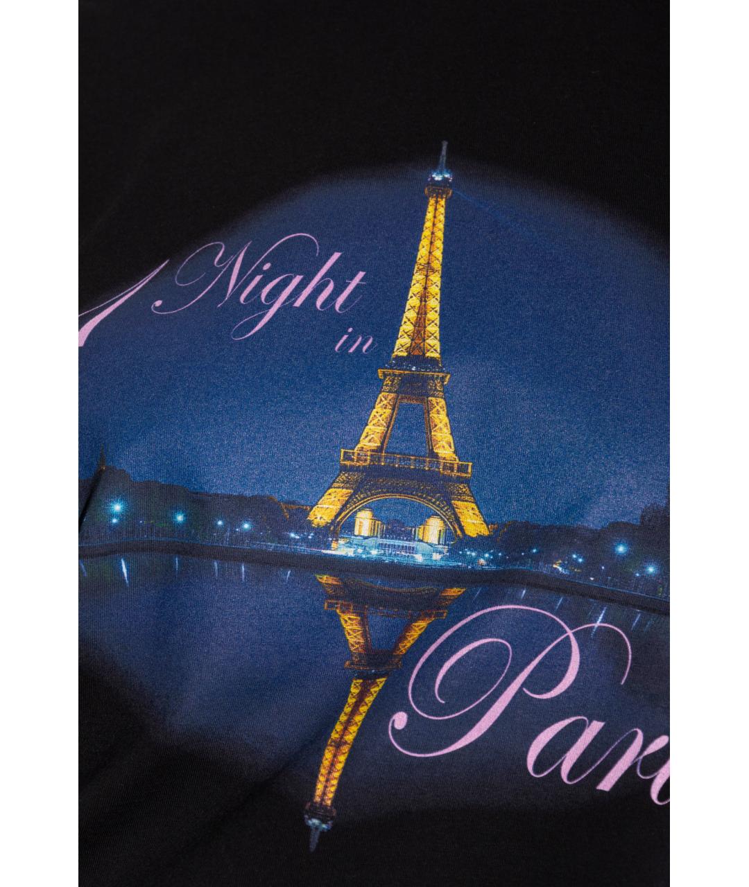 VETEMENTS Черная хлопковая футболка, фото 5