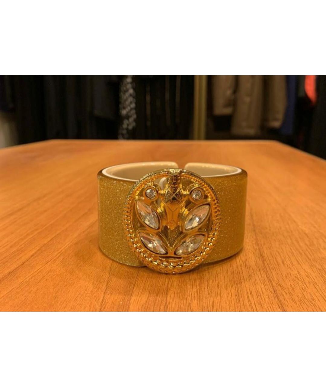 CAVALLI CLASS Золотой пластиковый браслет, фото 6