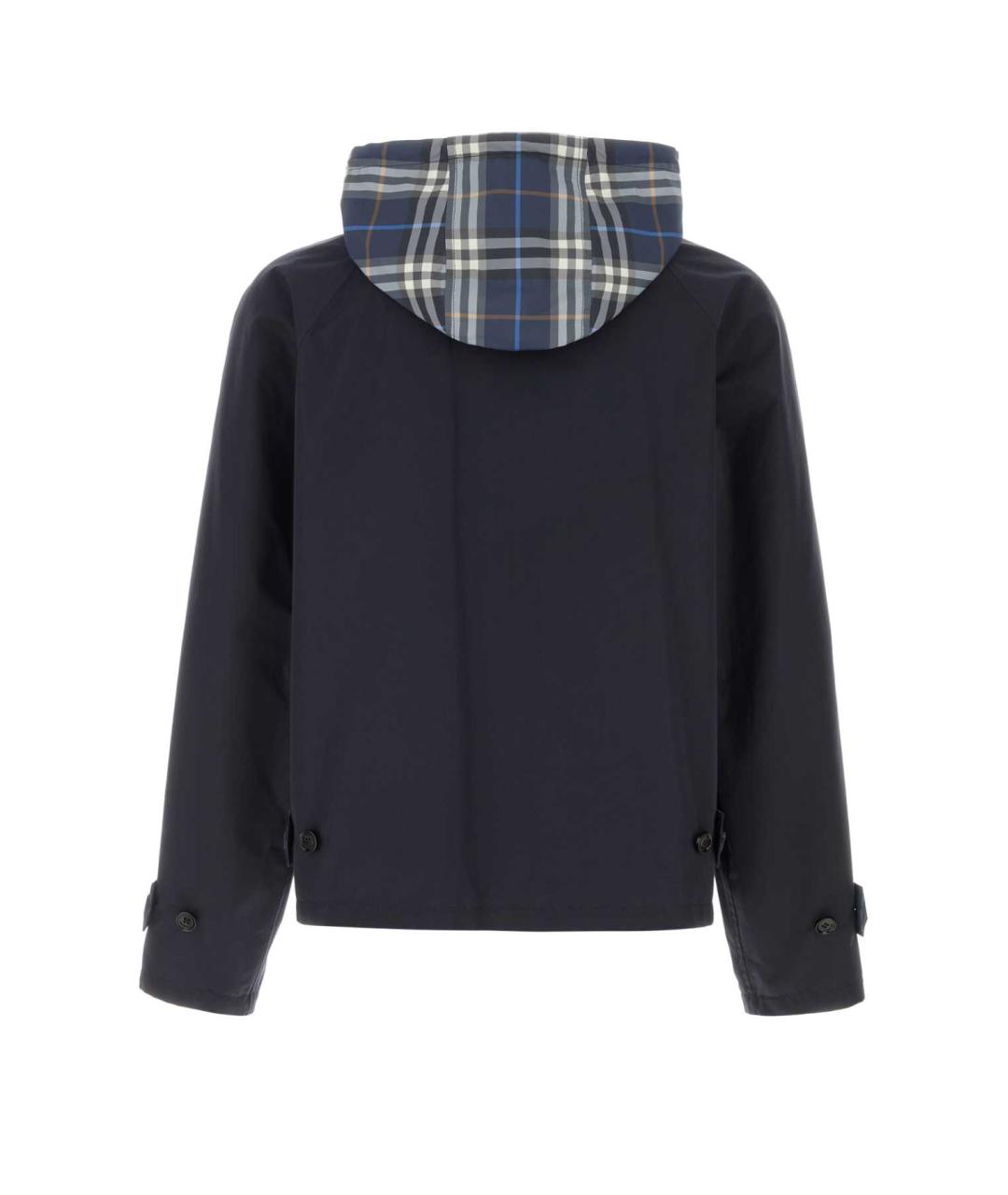 BURBERRY Синяя хлопковая куртка, фото 2