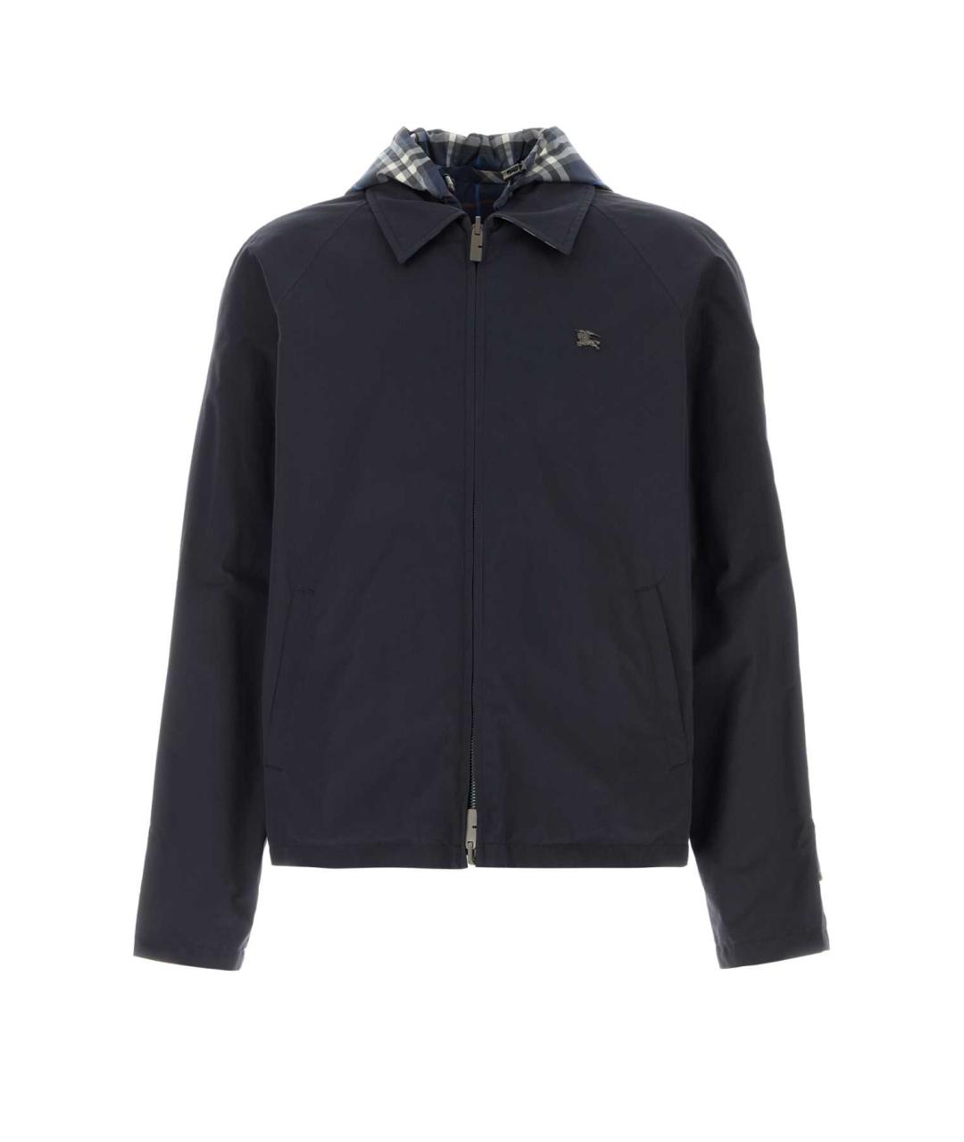 BURBERRY Синяя хлопковая куртка, фото 1