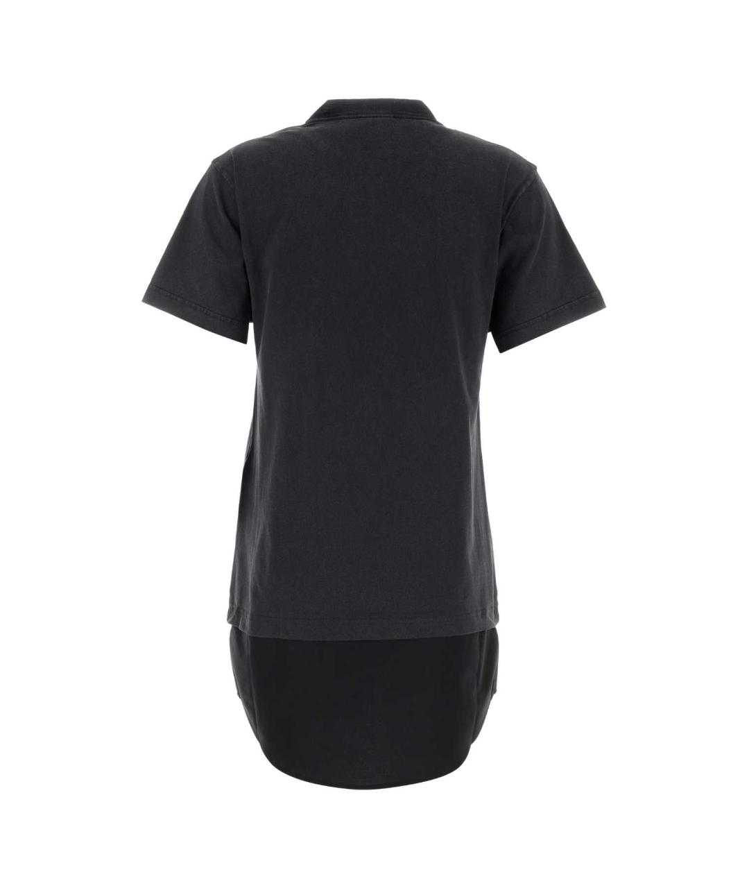 BALENCIAGA Черное хлопковое повседневное платье, фото 2