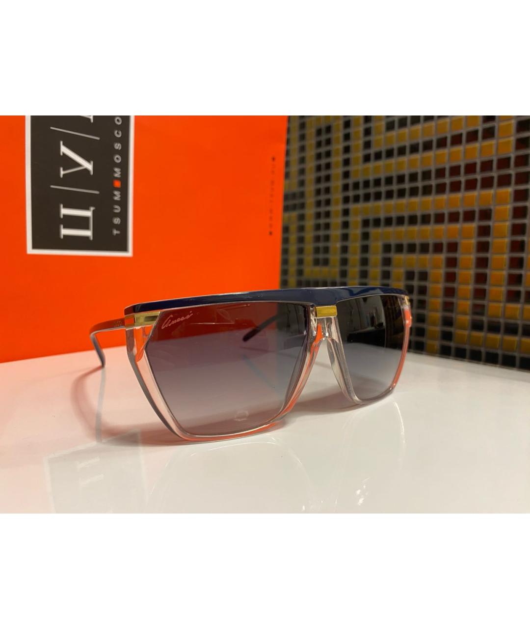 GUCCI Темно-синие пластиковые солнцезащитные очки, фото 4