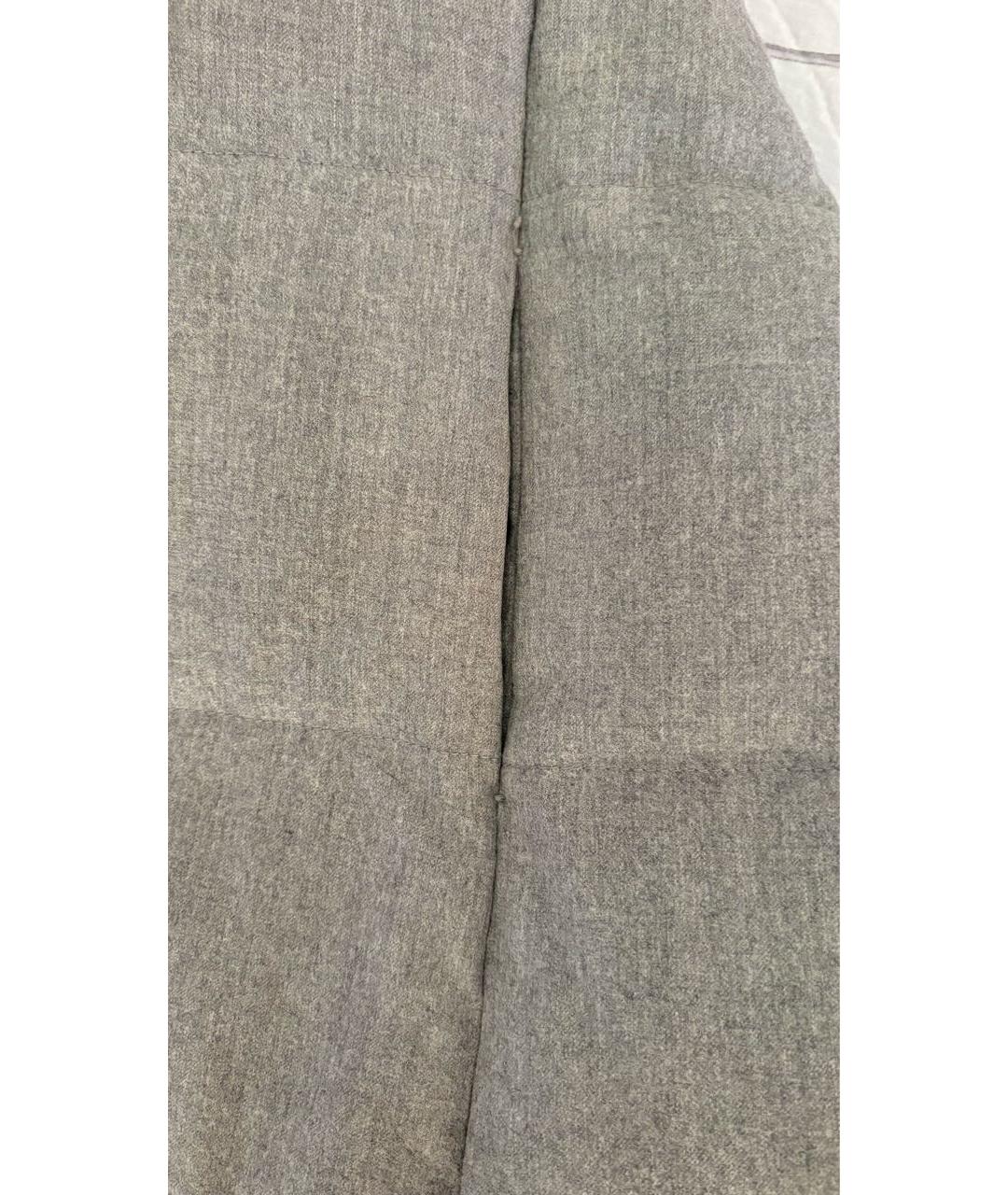 BRUNELLO CUCINELLI Серый шерстяной пуховик, фото 7