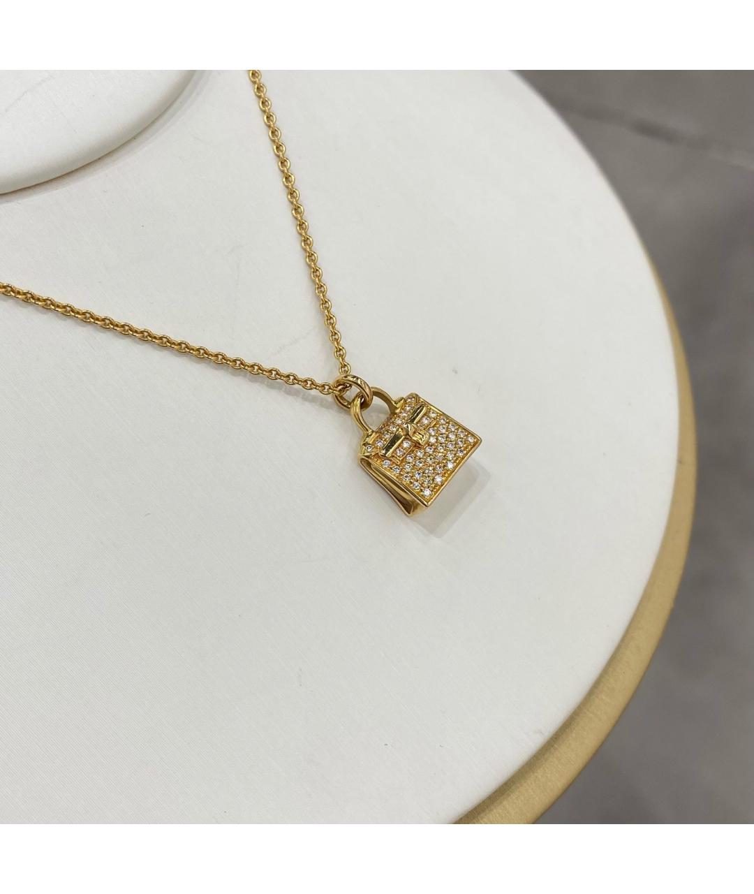 HERMES Золотое колье из розового золота, фото 5