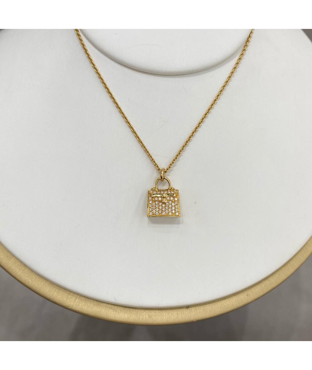 HERMES Золотое колье из розового золота, фото 2