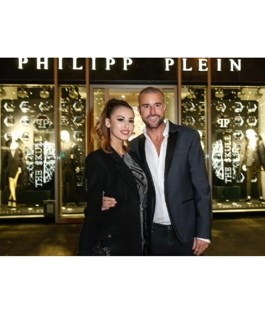 PHILIPP PLEIN Черный полиамидовый купальник, фото 7