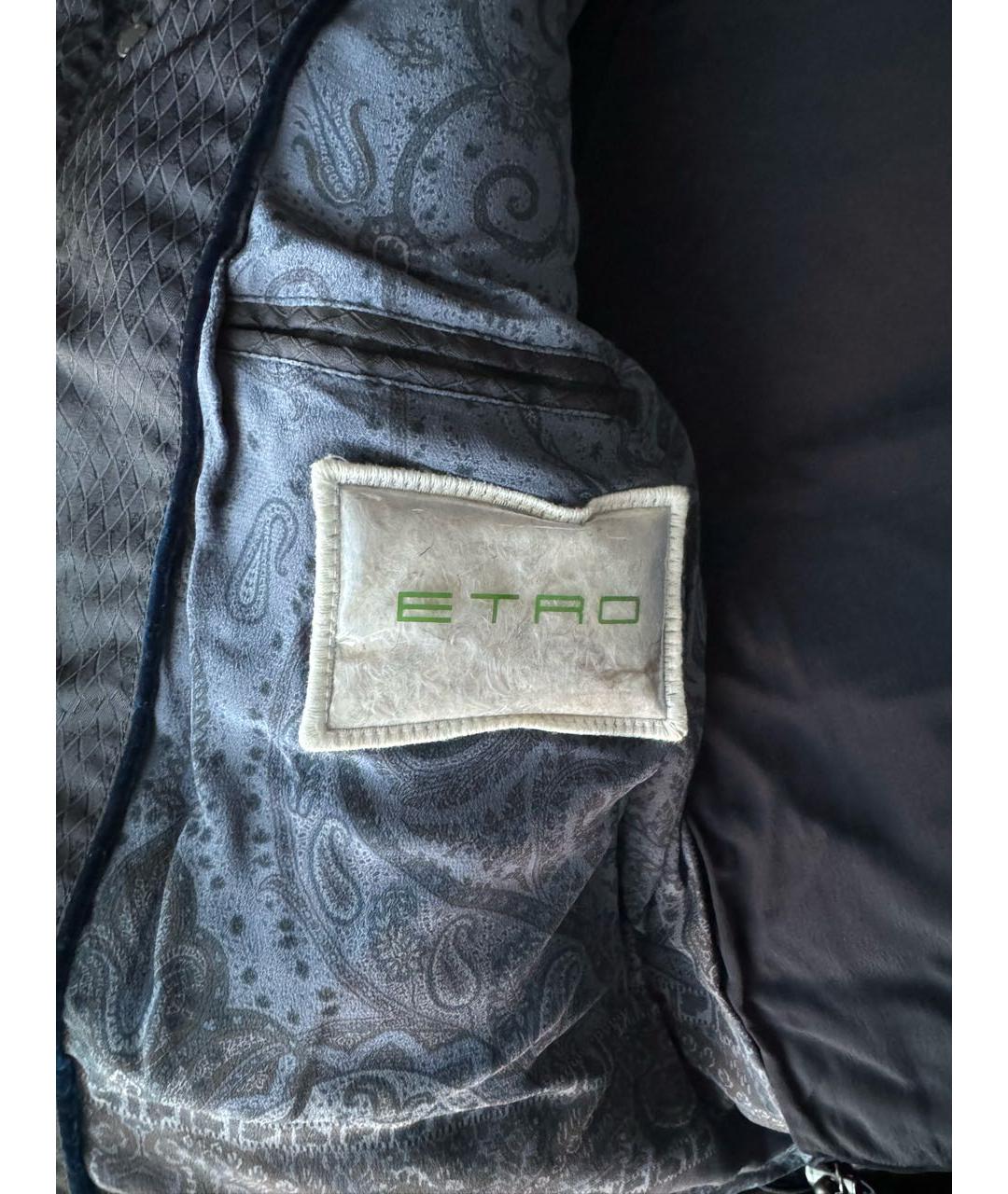 ETRO Темно-синий пуховик, фото 6