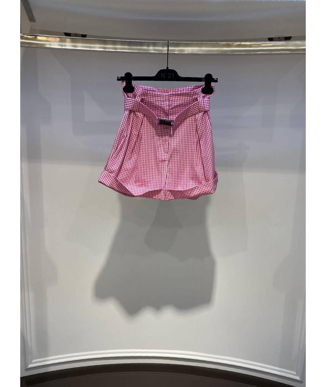 NO. 21 Красные хлопковые шорты, фото 4