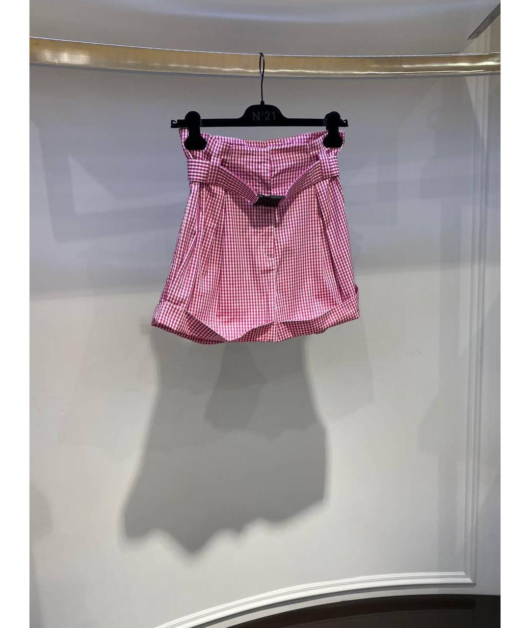 NO. 21 Красные хлопковые шорты, фото 2