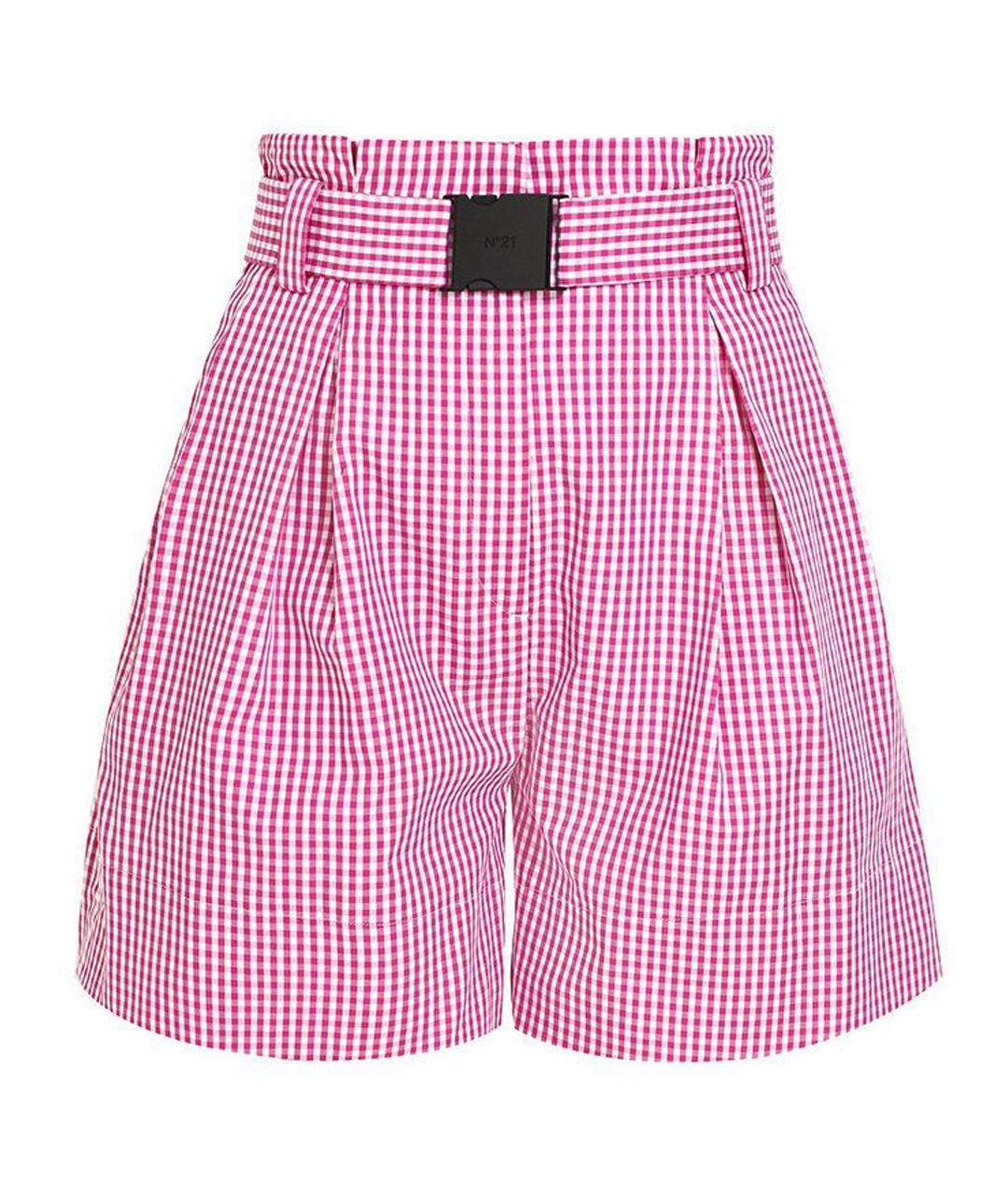 NO. 21 Красные хлопковые шорты, фото 1