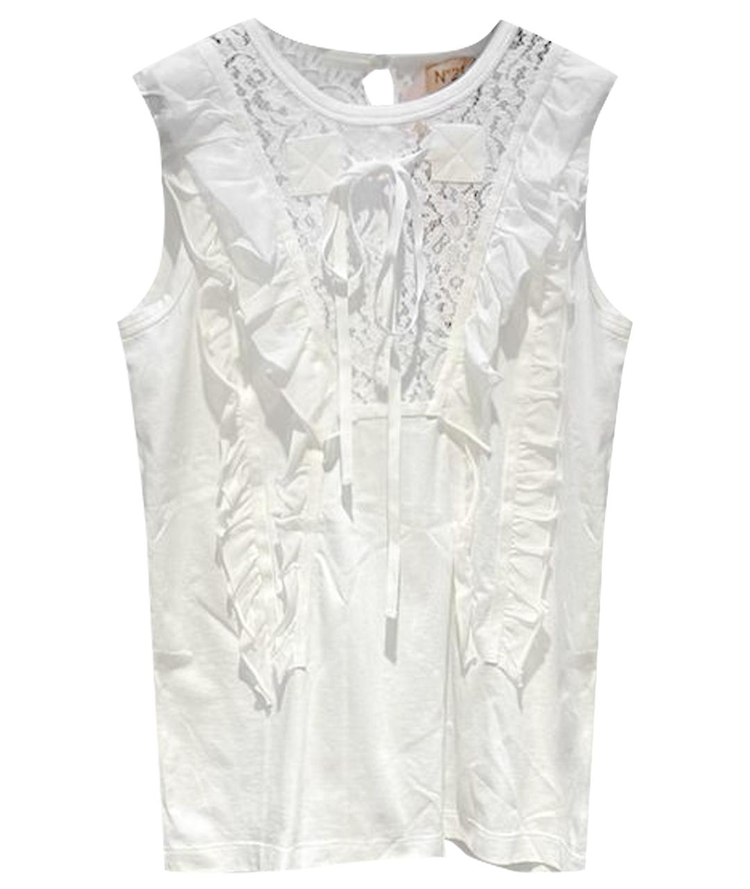 NO. 21 Белая хлопковая блузы, фото 1