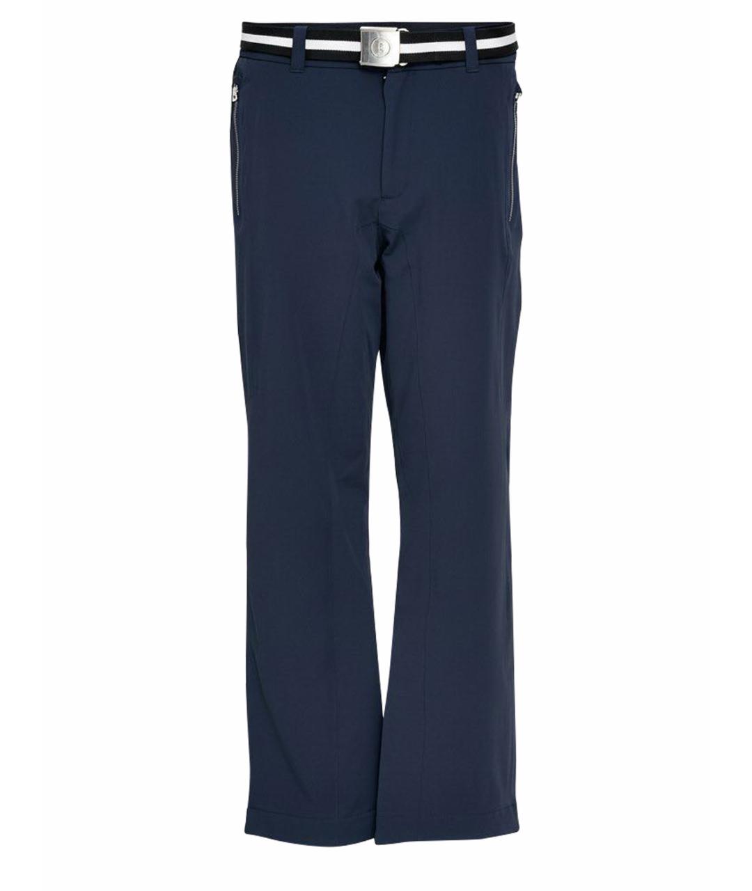 BOGNER Темно-синие полиамидовые классические брюки, фото 1