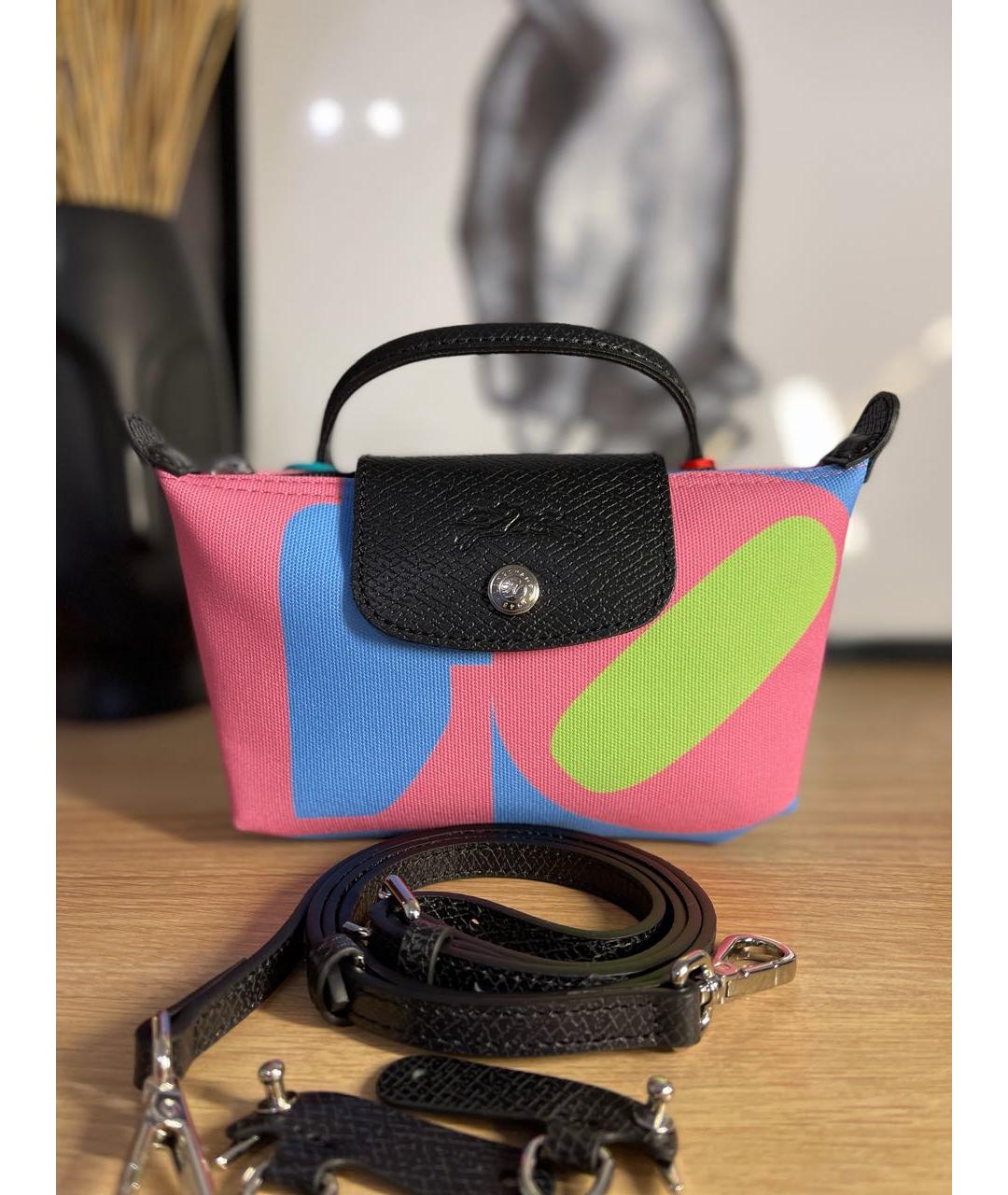 LONGCHAMP Мульти кожаная сумка с короткими ручками, фото 4