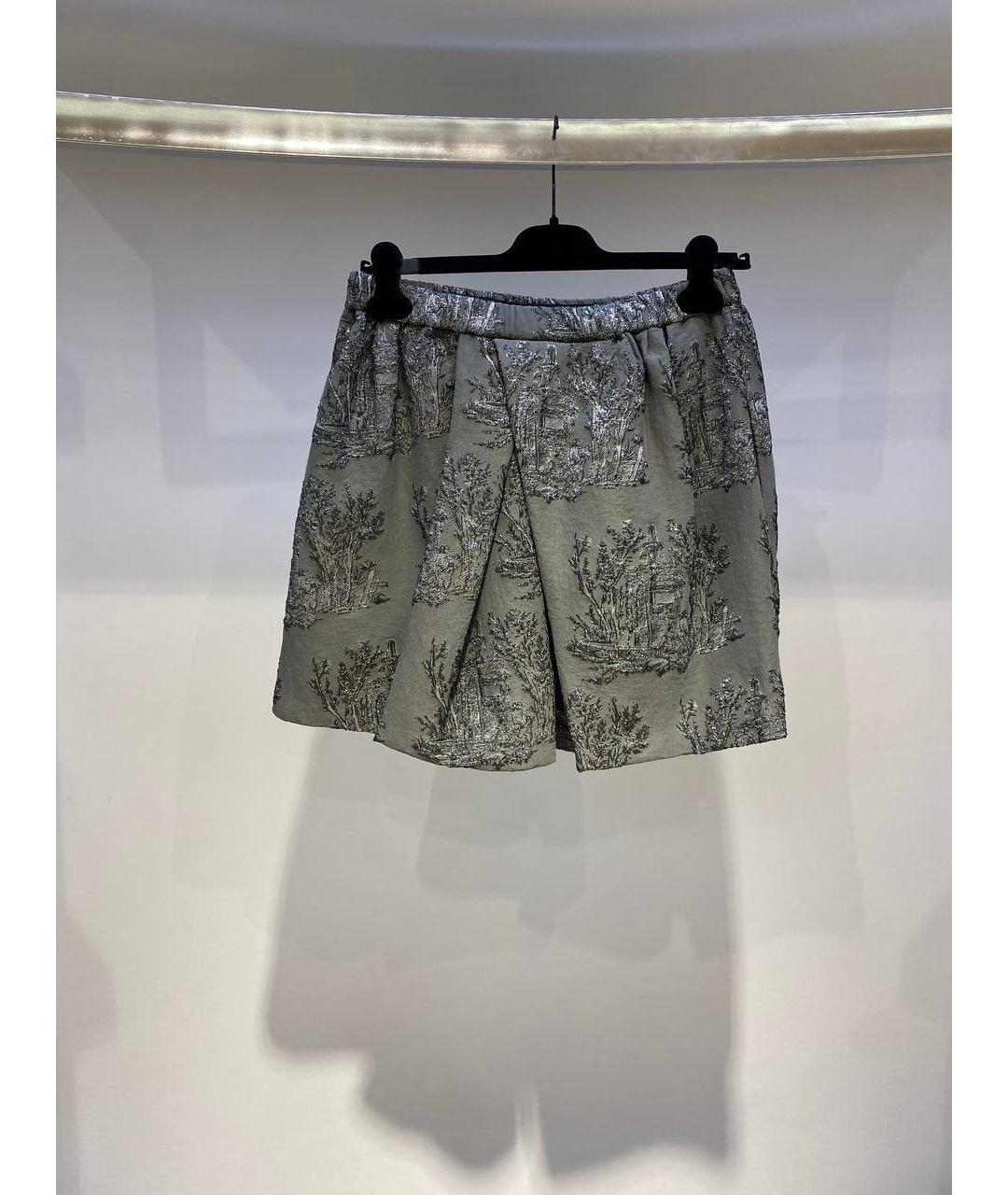 NO. 21 Серая полиамидовая юбка мини, фото 3