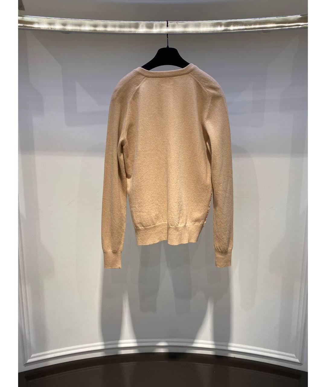 NO. 21 Бежевый шерстяной джемпер / свитер, фото 3
