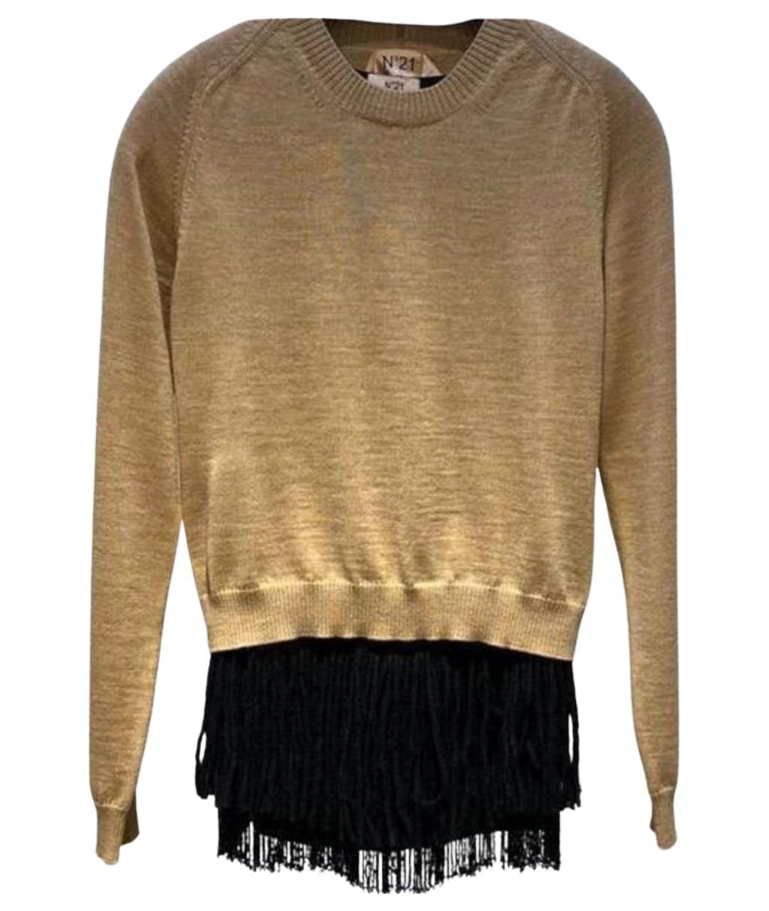 NO. 21 Бежевый шерстяной джемпер / свитер, фото 1