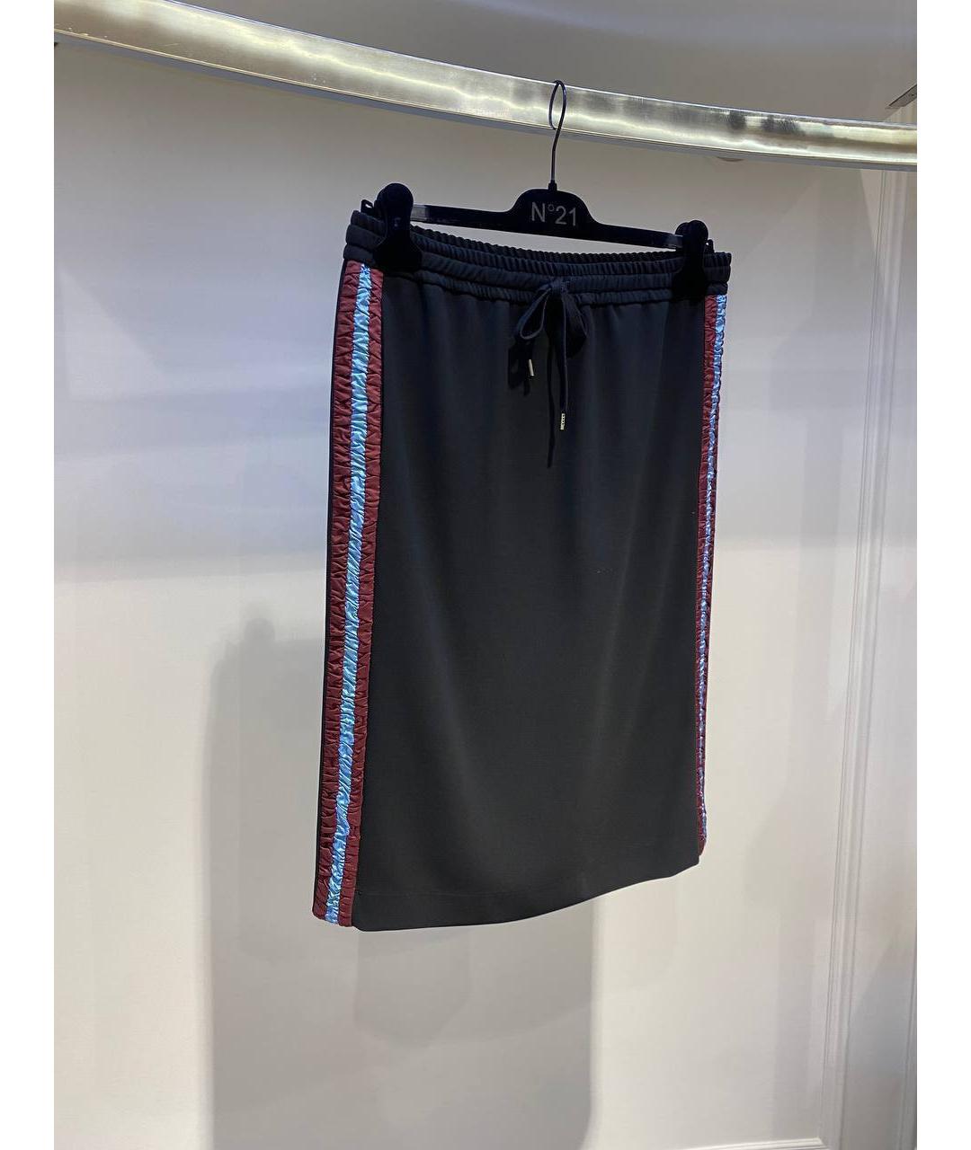 NO. 21 Мульти полиэстеровая юбка миди, фото 2