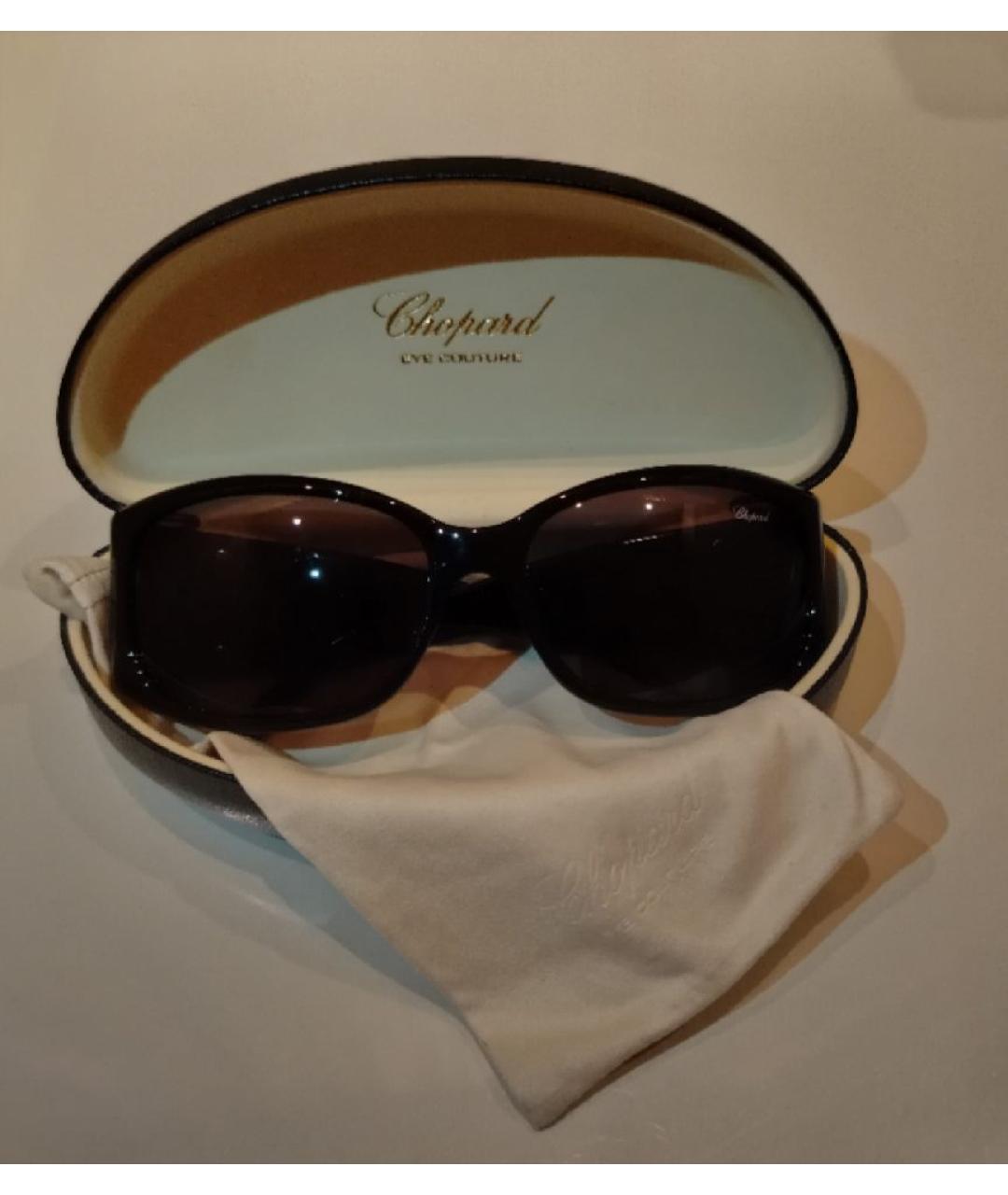 CHOPARD Черные пластиковые солнцезащитные очки, фото 6