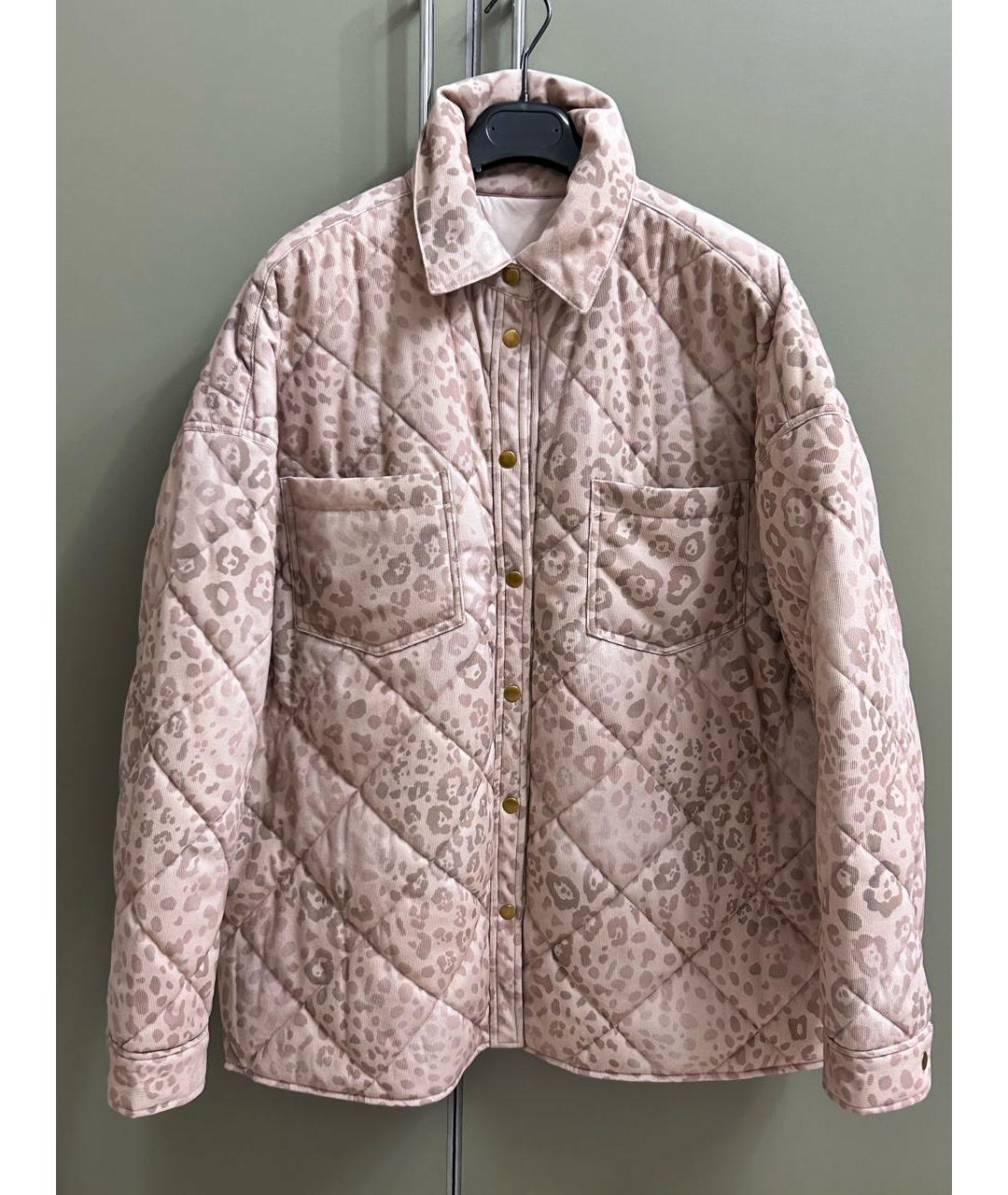 TWIN-SET Бежевая полиэстеровая куртка, фото 7