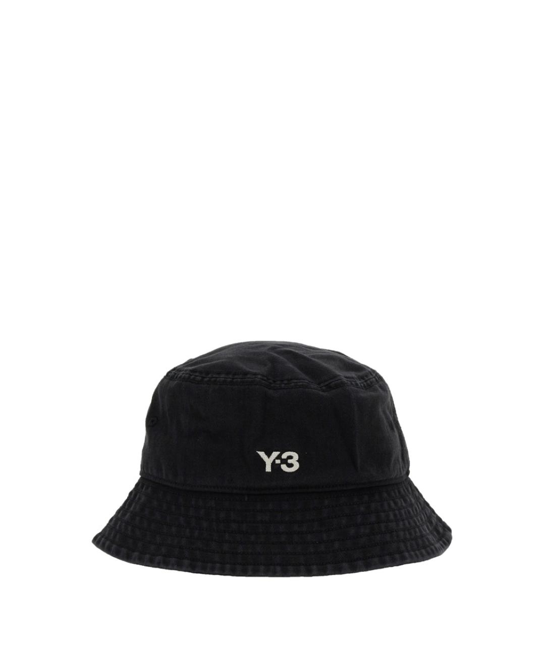 Y-3 Черная хлопковая панама, фото 2