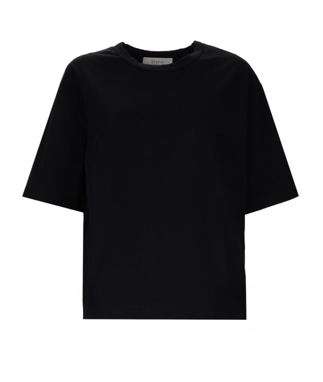 STUDIO NICHOLSON Черная хлопковая футболка, фото 1