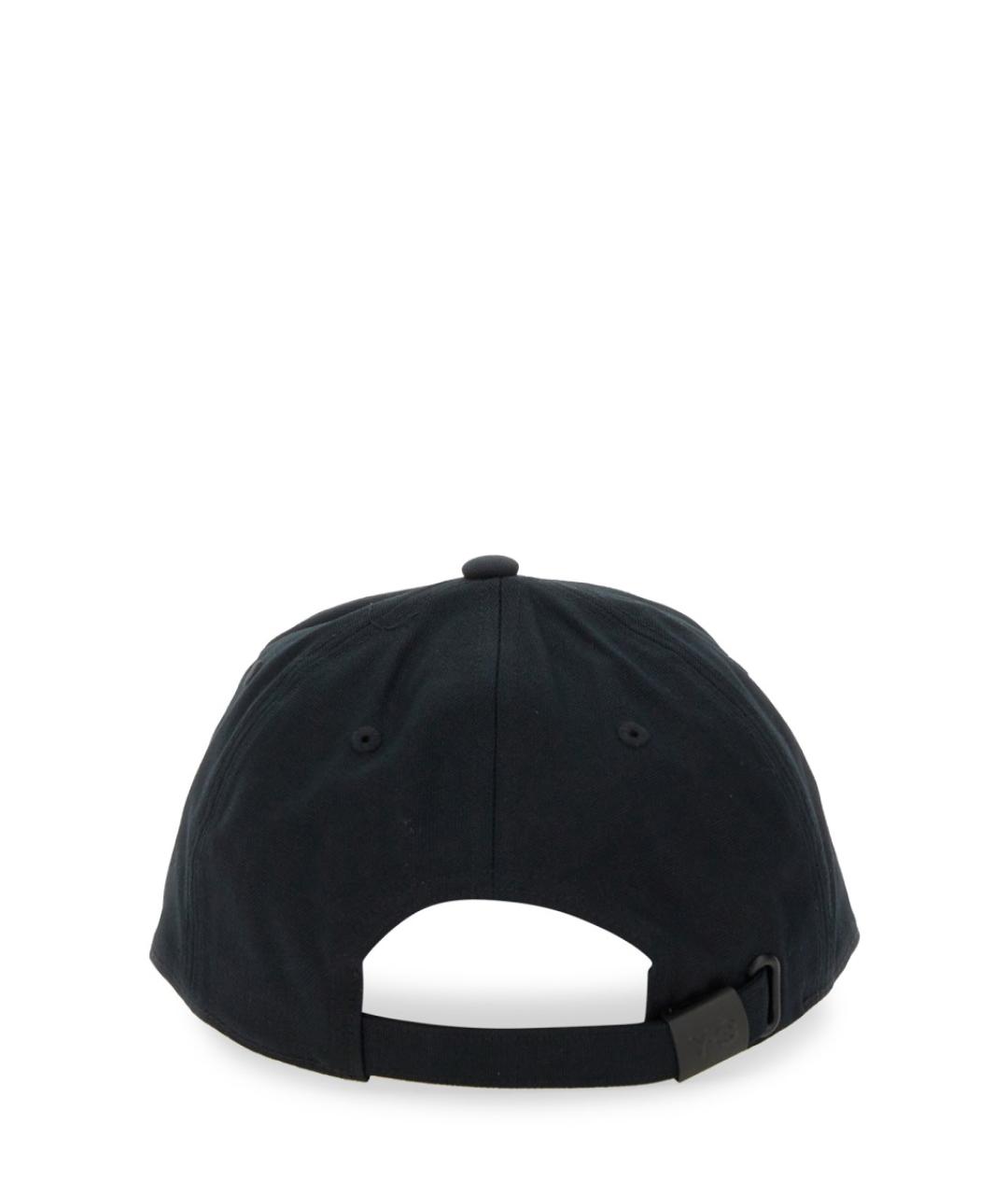 Y-3 Черная хлопковая кепка, фото 2