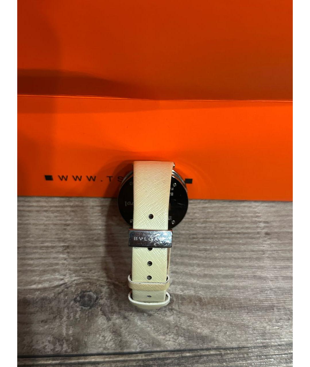 BVLGARI Белые часы из розового золота, фото 8