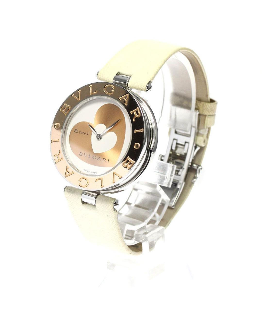 BVLGARI Белые часы из розового золота, фото 1