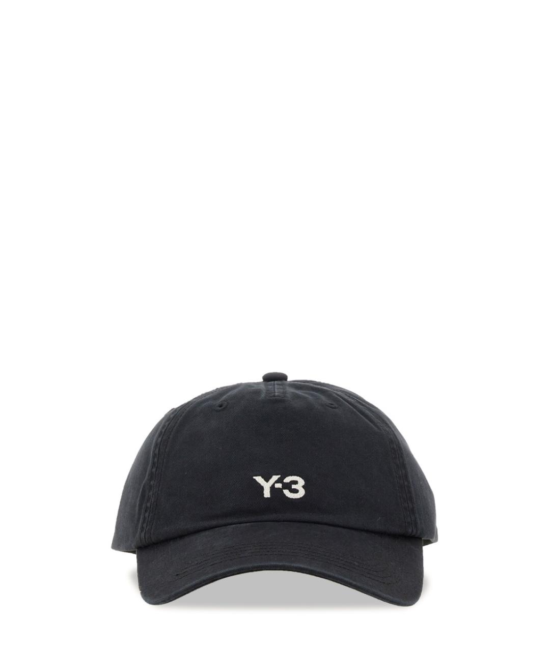 Y-3 Черная хлопковая кепка, фото 1