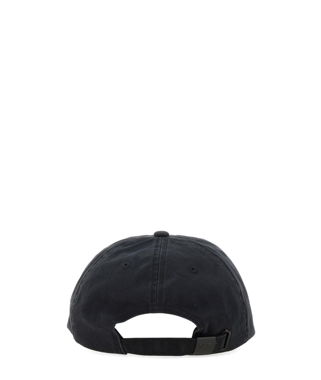 Y-3 Черная хлопковая кепка, фото 3