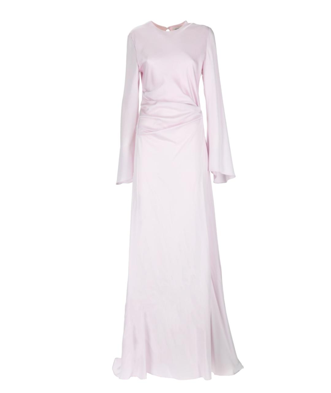 ALEXANDER MCQUEEN Розовое вискозное вечернее платье, фото 1