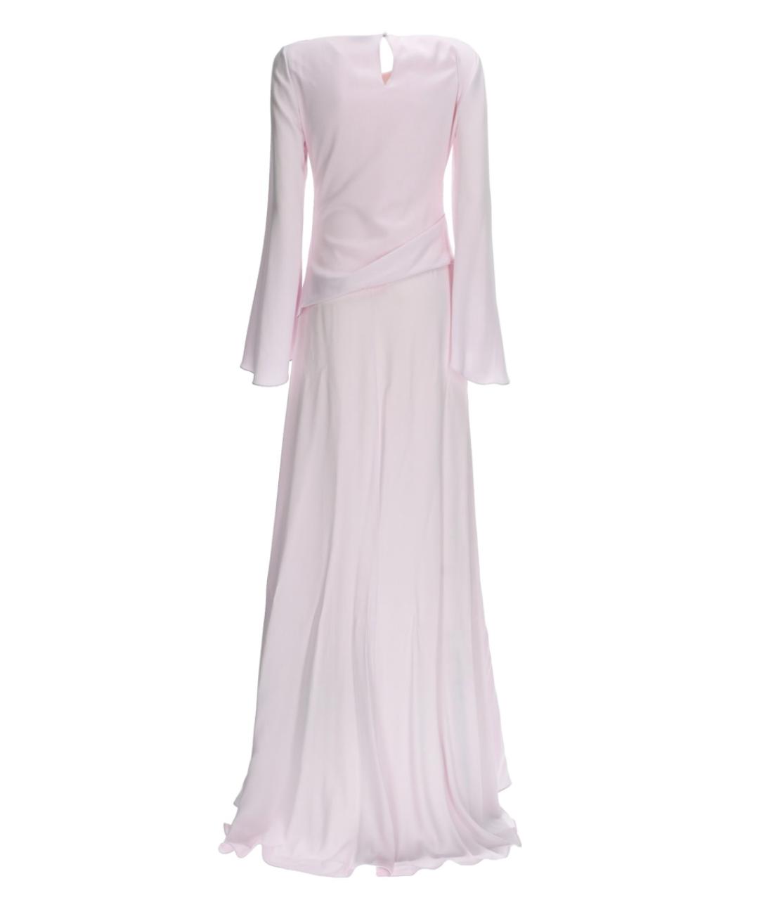 ALEXANDER MCQUEEN Розовое вискозное вечернее платье, фото 2