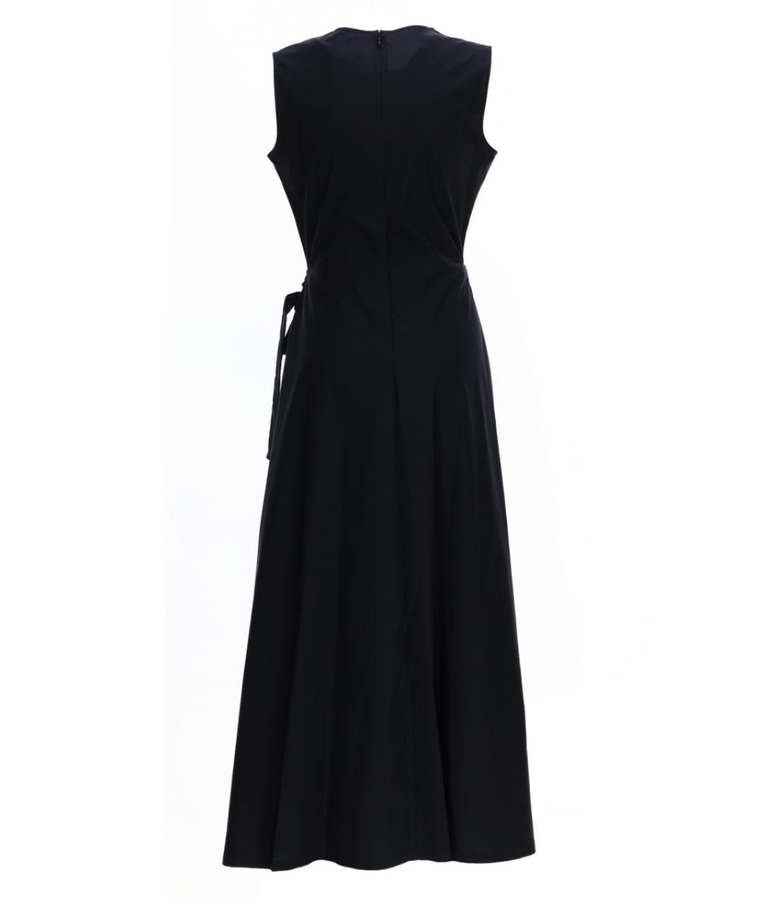 ASPESI Темно-синее хлопко-эластановое повседневное платье, фото 2