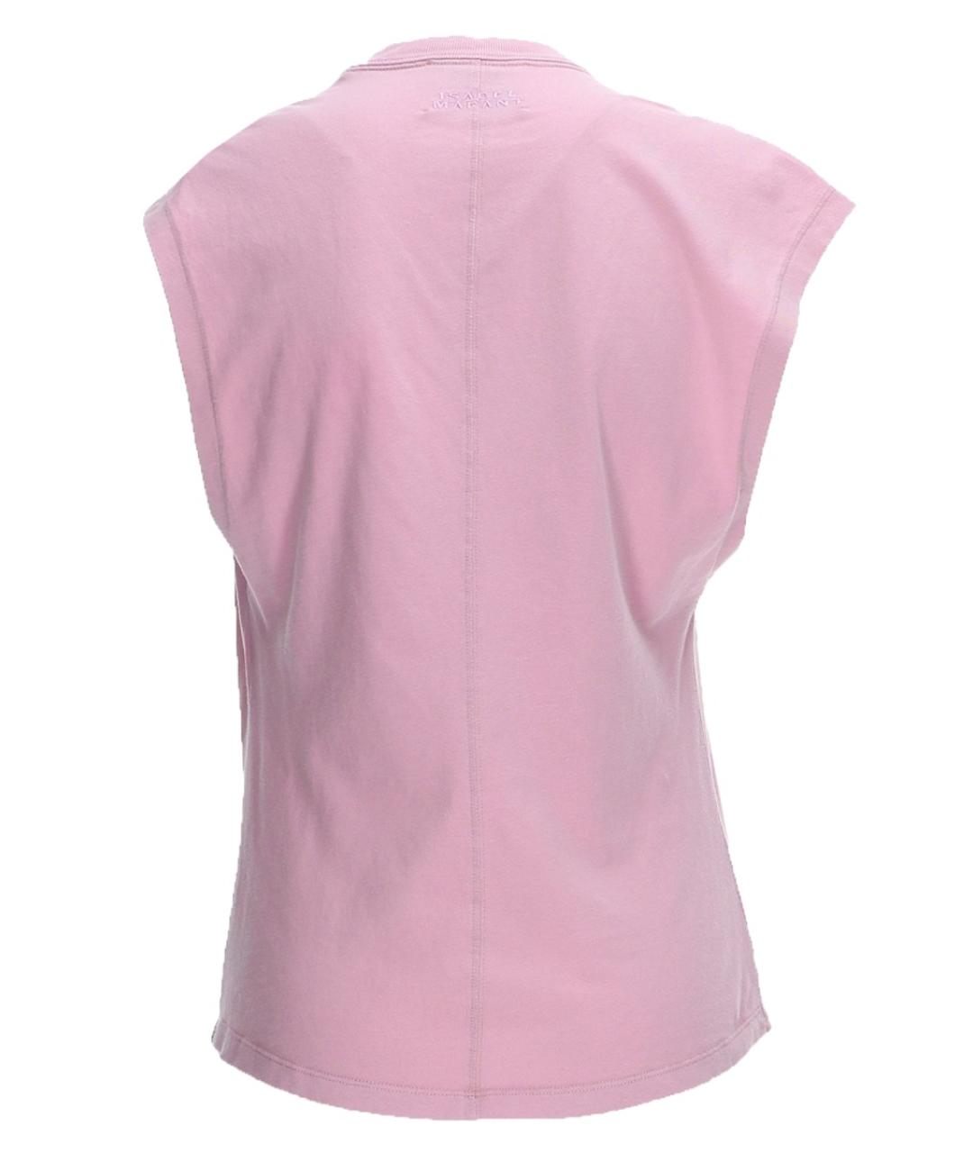 ISABEL MARANT Розовая хлопковая футболка, фото 2