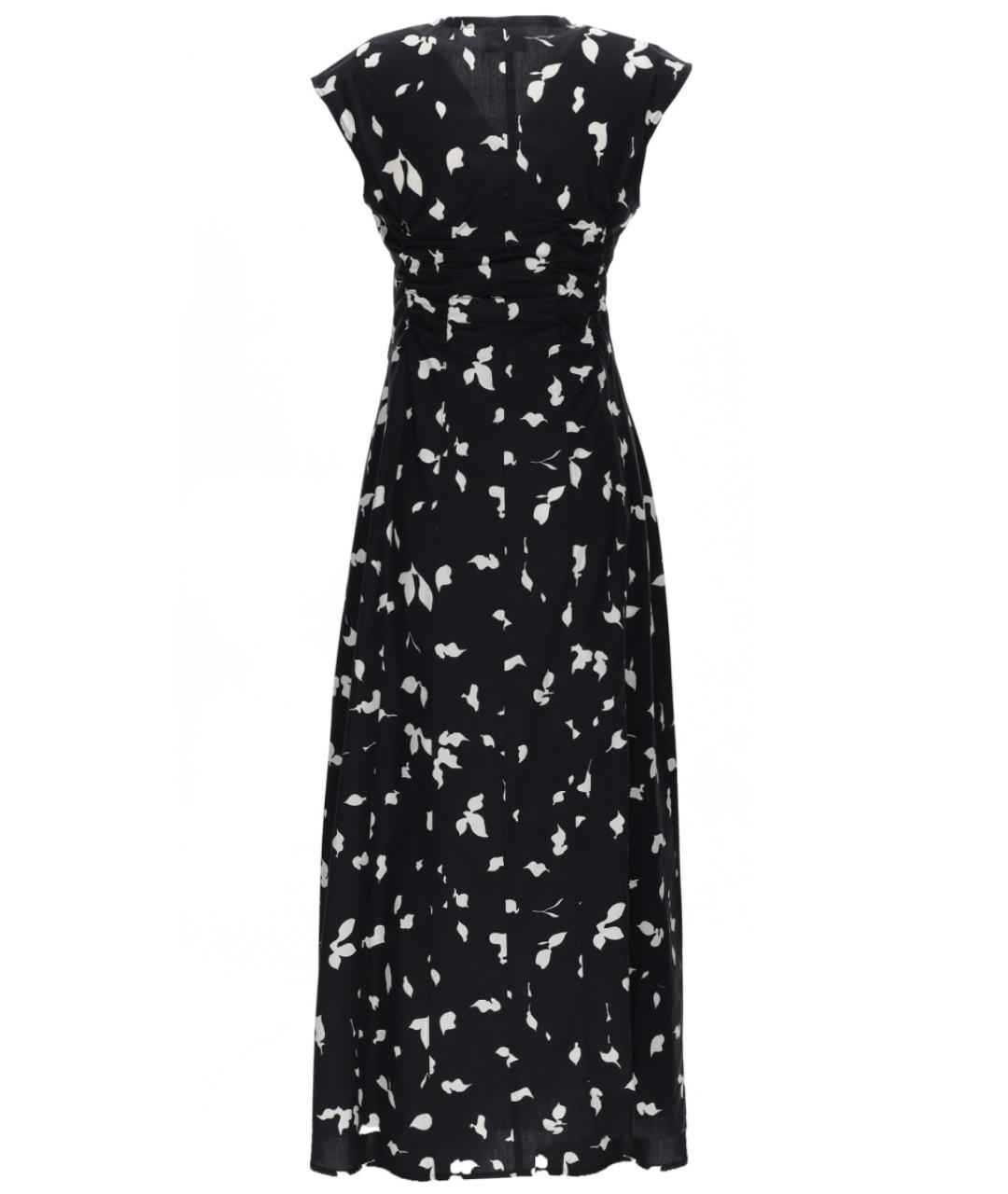 ALYSI Черное хлопковое повседневное платье, фото 2