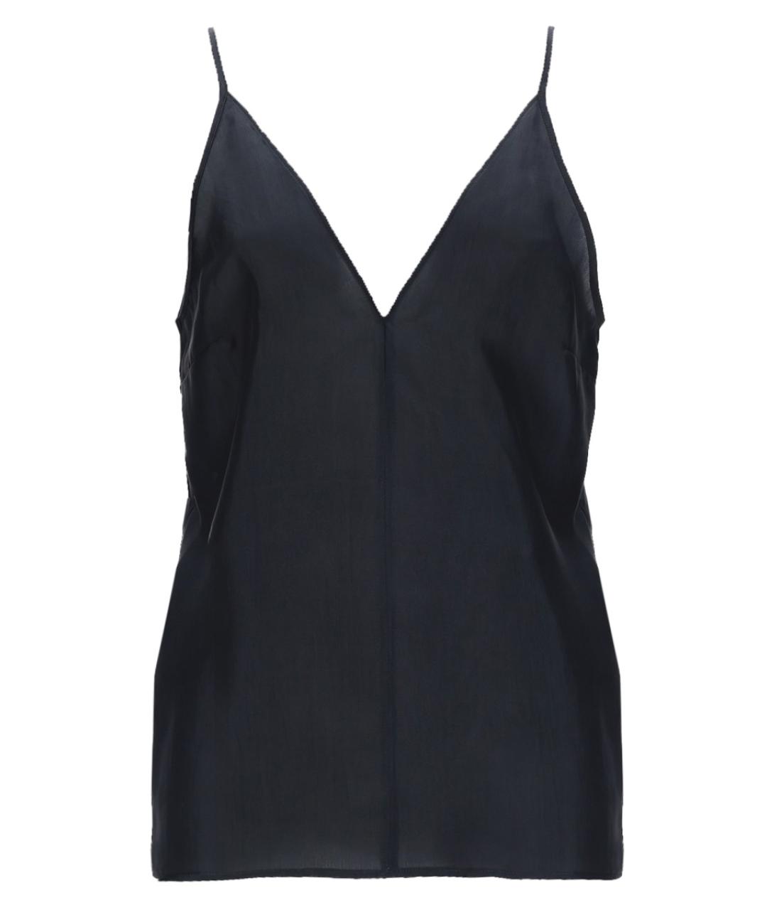 ALYSI Черная шелковая майка, фото 1