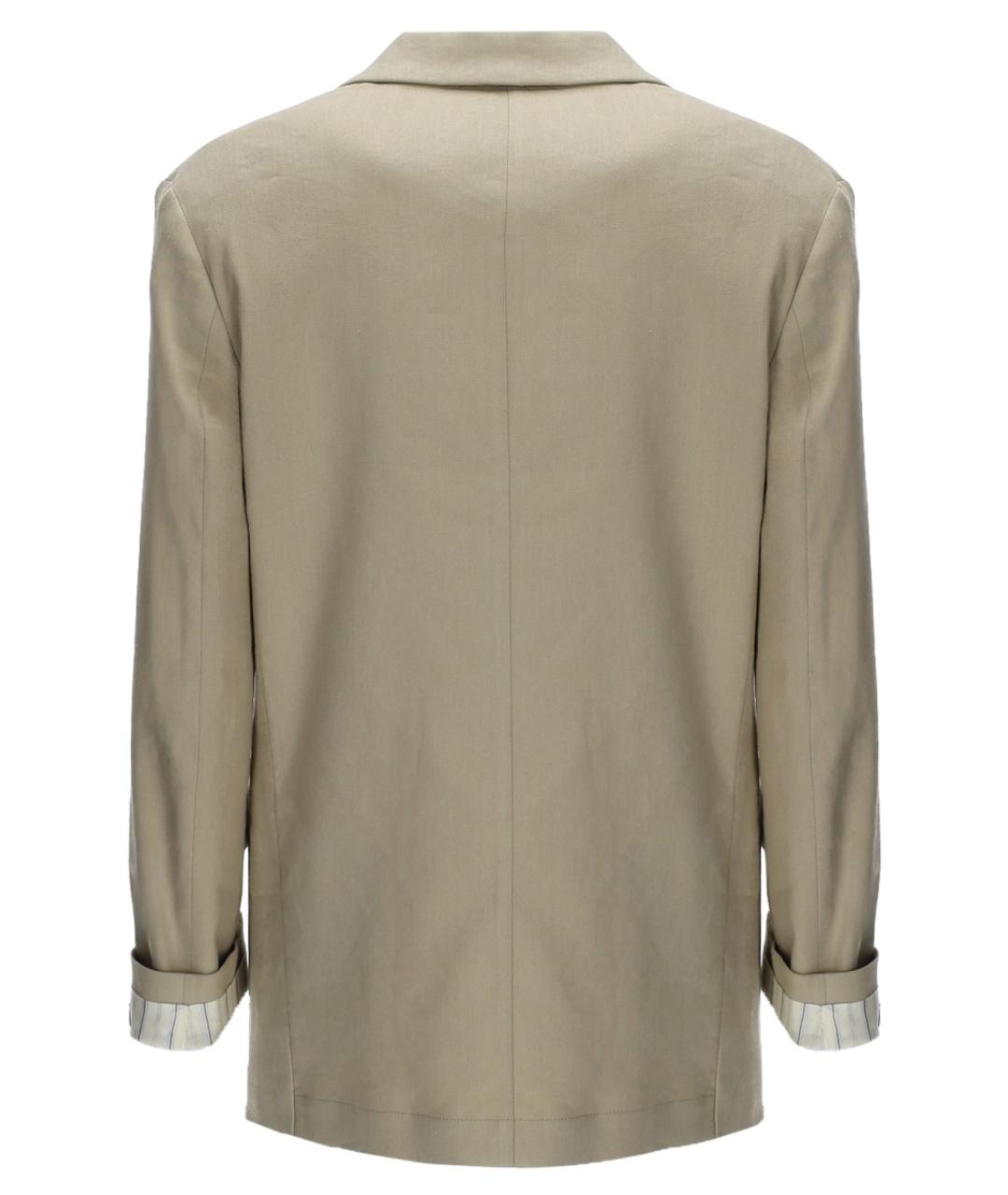 ALYSI Бежевый вискозный жакет/пиджак, фото 2