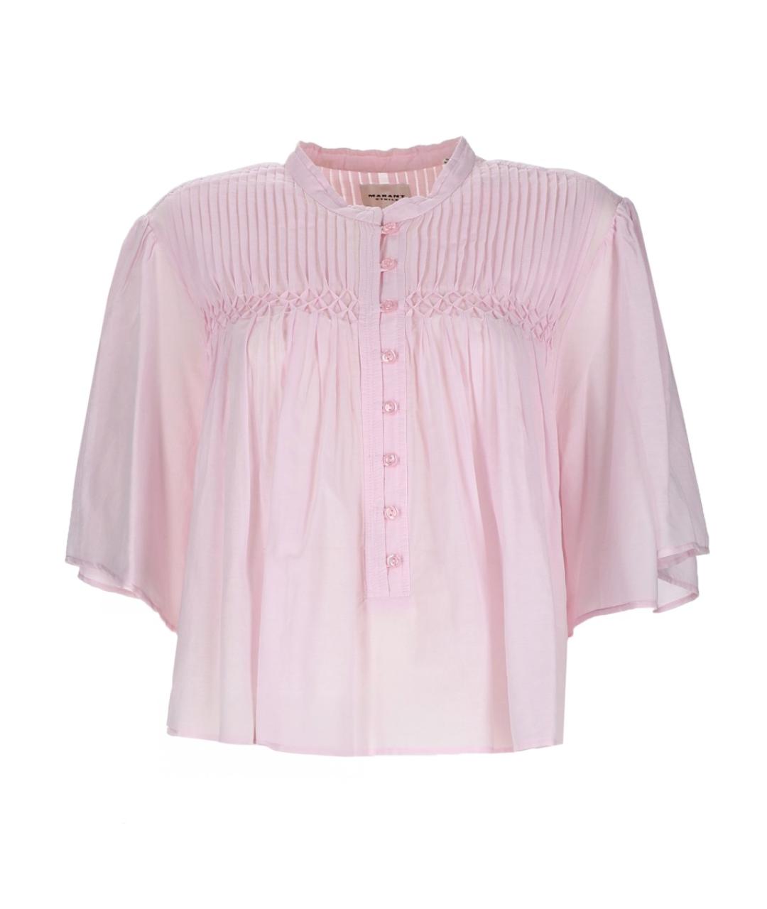 ISABEL MARANT ETOILE Розовая хлопковая рубашка, фото 1