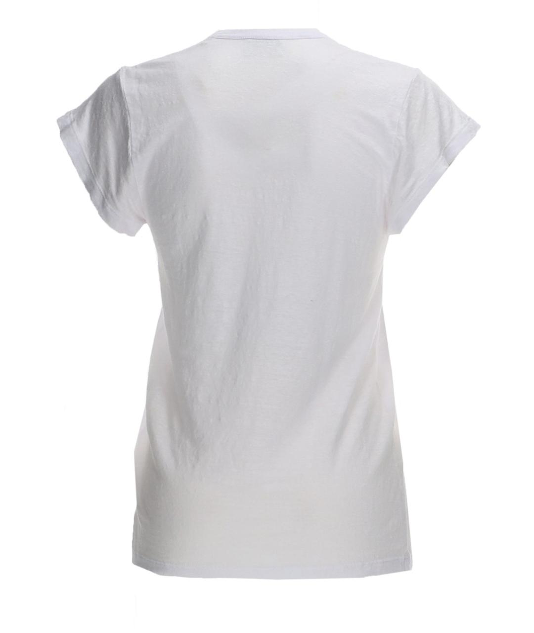 ISABEL MARANT ETOILE Белая льняная футболка, фото 2