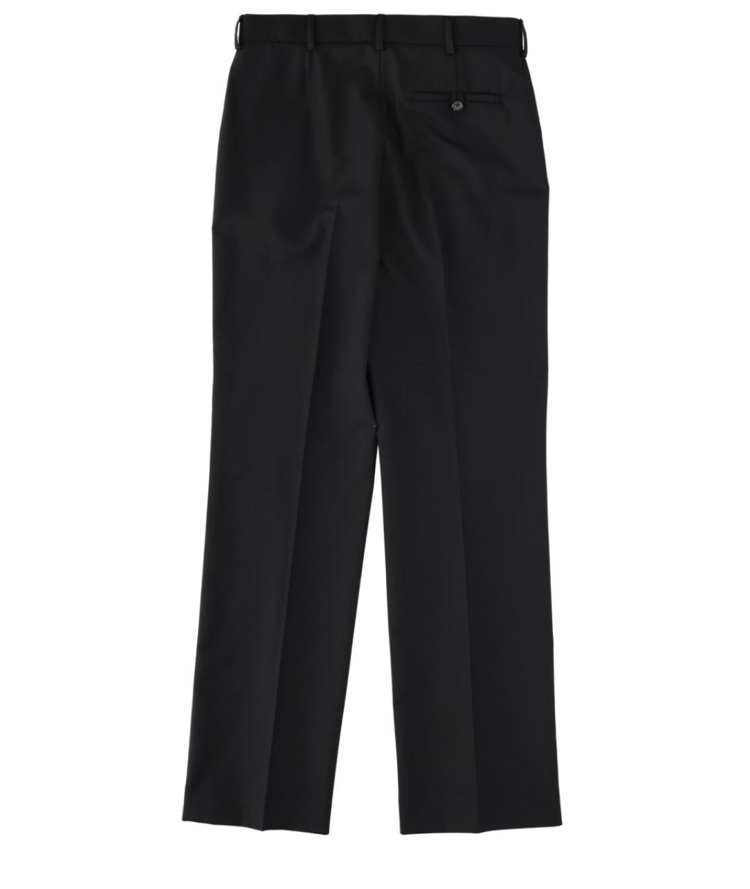 MOSCHINO Черные шерстяные прямые брюки, фото 2