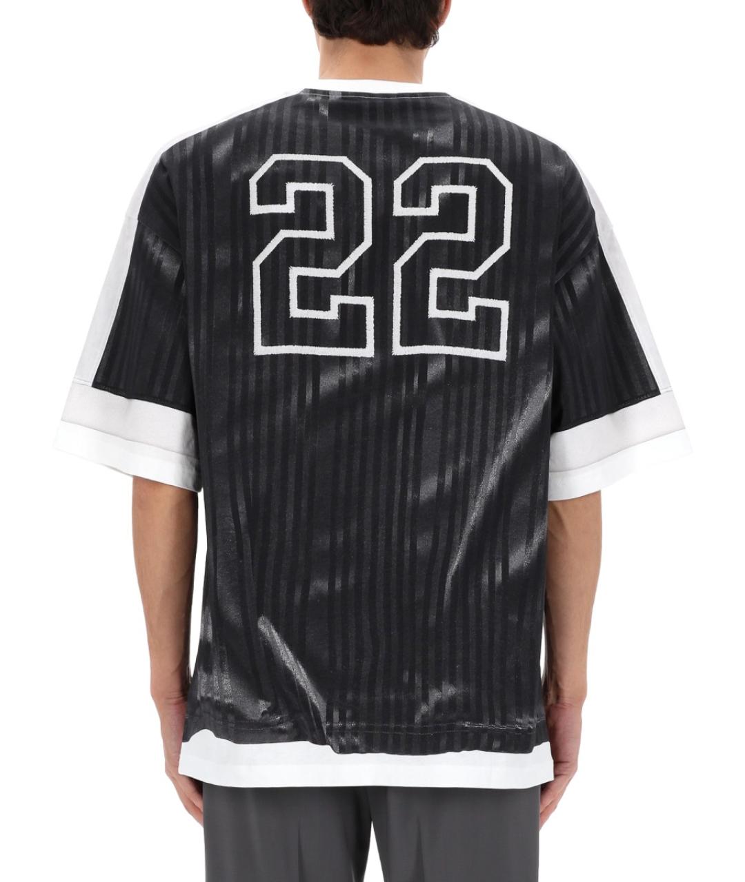 MOSCHINO Черная хлопковая футболка, фото 5