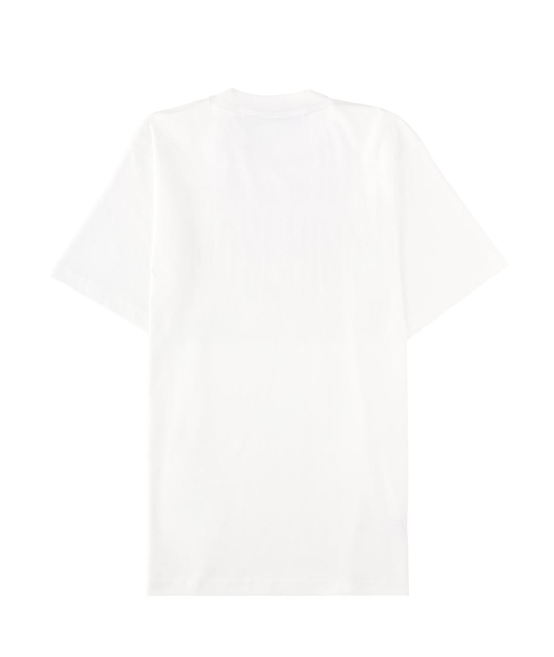 MOSCHINO Белая хлопковая футболка, фото 2