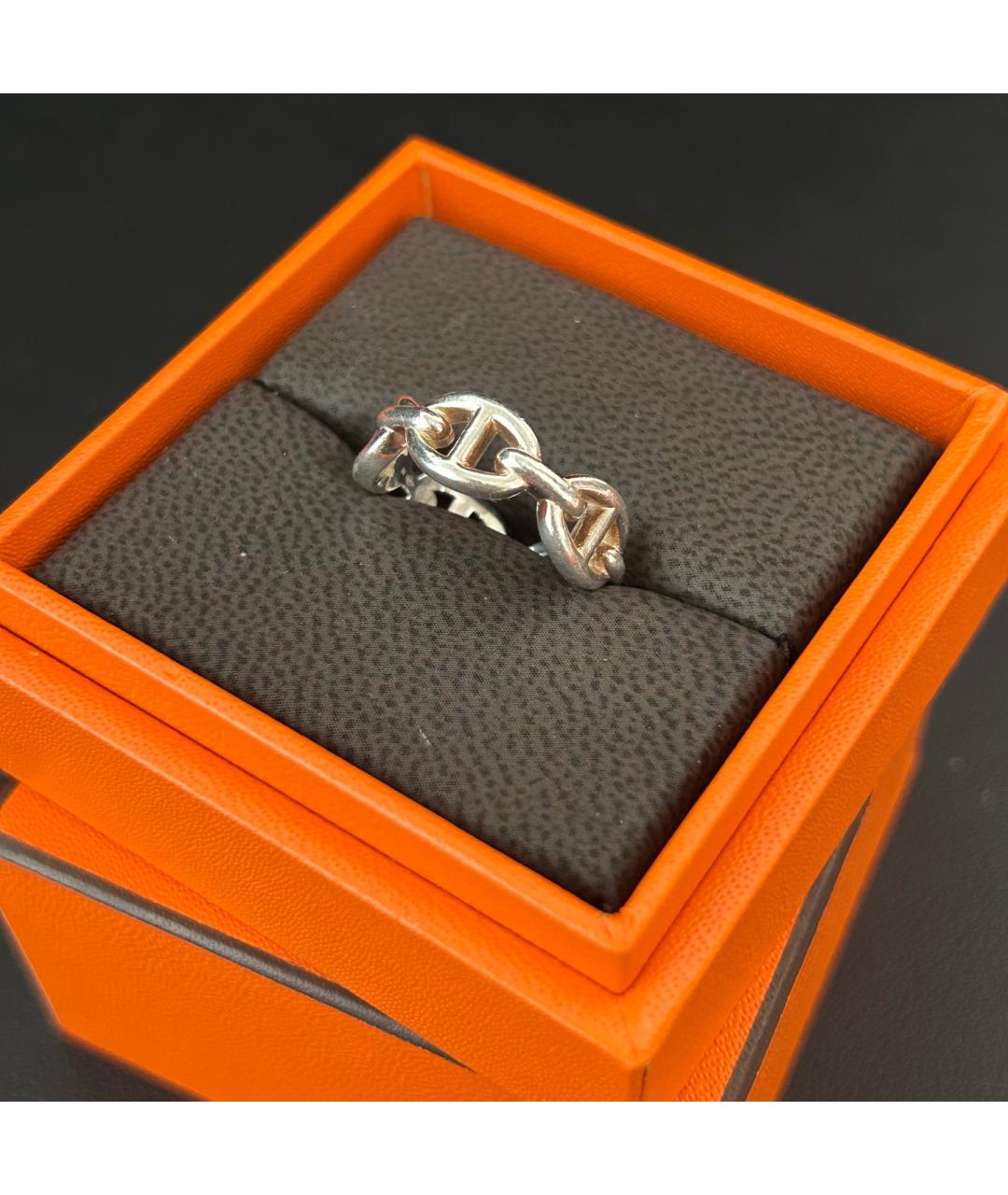 HERMES Серебряное серебряное кольцо, фото 3